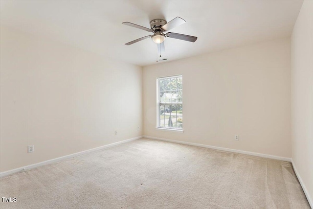 402 Halls Mill Dr, Cary, NC 27519 - carpeted spare room with a ceiling fan and baseboards