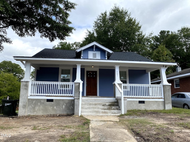 701 Linwood Ave, Durham, NC 27701 - bungalow-style house featuring a porch and crawl space