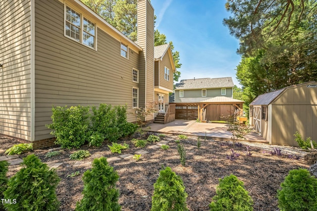 5505 Pennfine Dr, Raleigh, NC 27610 - view of yard with a gazebo, a patio area, and an outbuilding