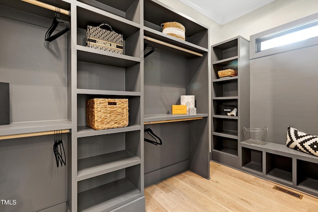 5406 Garrett Rd, Durham, NC 27707 - spacious closet with light wood-style flooring