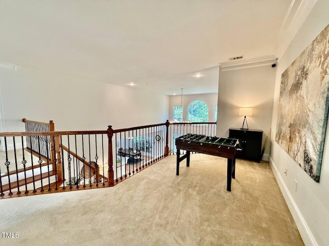9409 Collingdale Way, Raleigh, NC 27617 - game room featuring carpet floors and baseboards