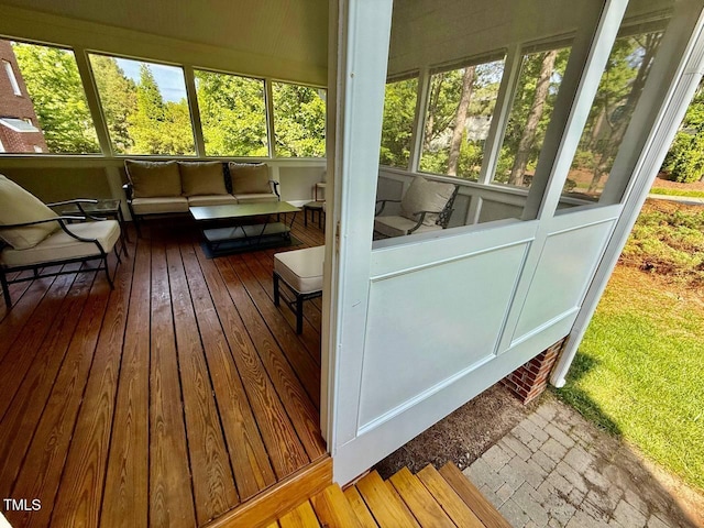 9409 Collingdale Way, Raleigh, NC 27617 - sunroom / solarium featuring healthy amount of natural light
