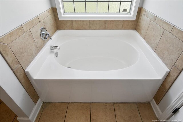 3811 Briargate Ln, Fayetteville, NC 28314 - full bath with a bath and tile patterned floors