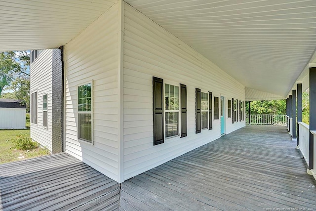 201 N College St, Red Springs, NC 28377 - view of wooden porch