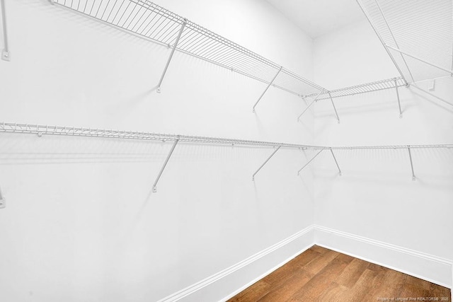 201 N College St, Red Springs, NC 28377 - spacious closet with dark wood finished floors