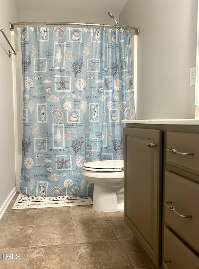 1116 Powder, Fuquay Varina, NC 27526 - bathroom with toilet, vanity, and shower / bathtub combination with curtain