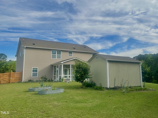 1116 Powder, Fuquay Varina, NC 27526 - back of property with a sunroom