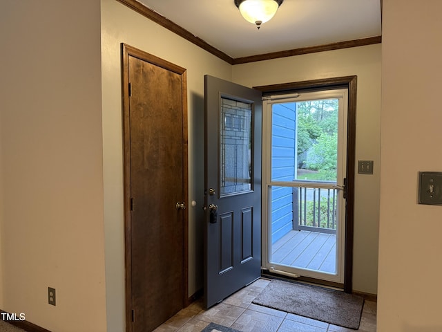507 Holtz Ln, Cary, NC 27511 - foyer entrance featuring ornamental molding and baseboards