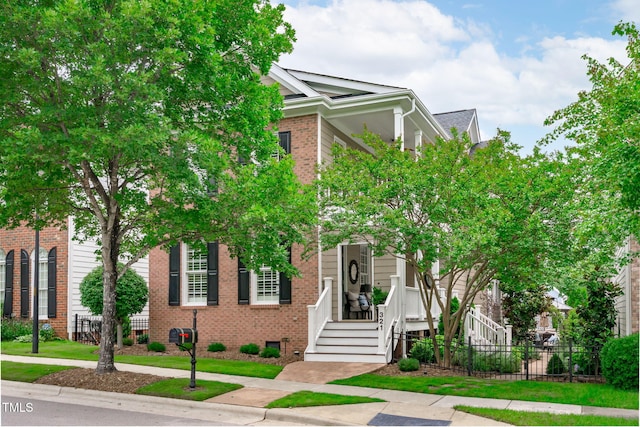 321 Commons Walk Cir, Cary, NC 27519 - view of front of house with brick siding