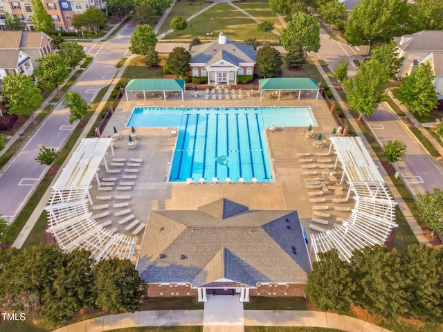 321 Commons Walk Cir, Cary, NC 27519 - view of subject property with a pool area