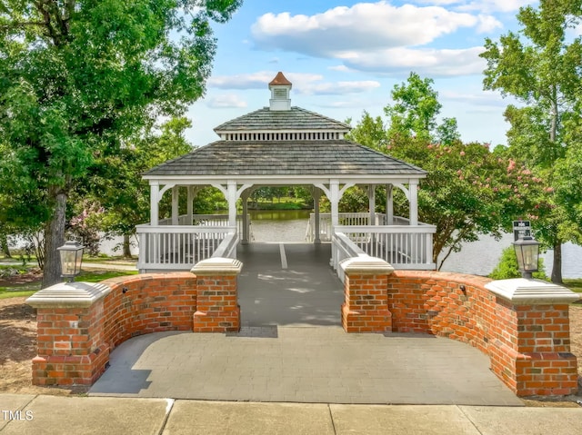 321 Commons Walk Cir, Cary, NC 27519 - view of patio / terrace with a gazebo