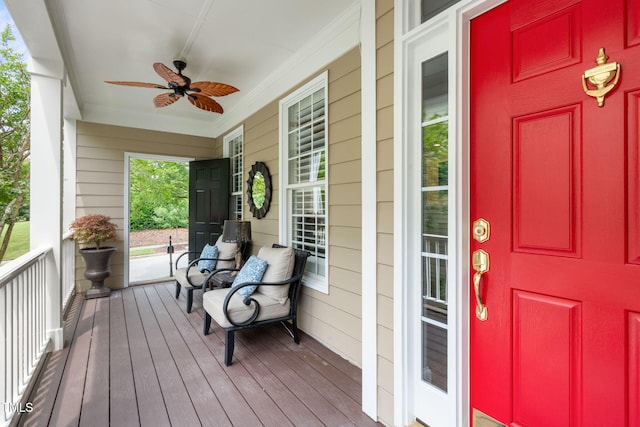 321 Commons Walk Cir, Cary, NC 27519 - porch with ceiling fan