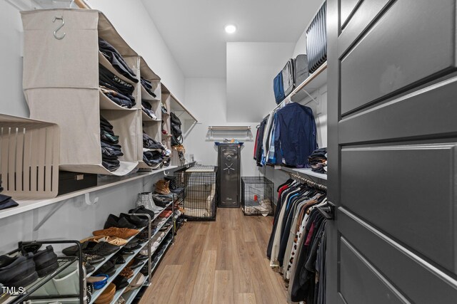 105 Scotland Dr, Youngsville, NC 27596 - walk in closet with wood finished floors