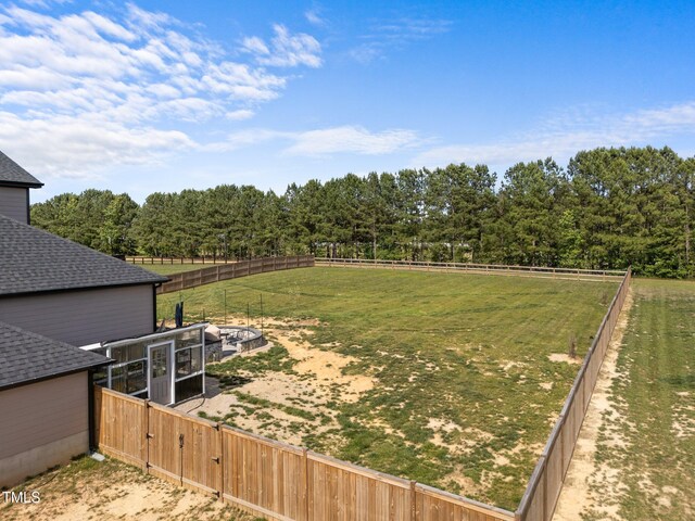105 Scotland Dr, Youngsville, NC 27596 - view of yard with a view of trees and a view of countryside