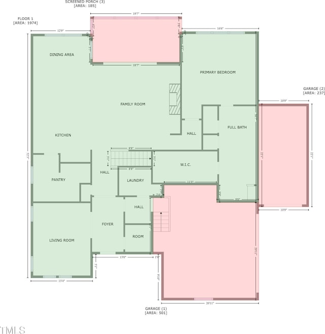 105 Scotland Dr, Youngsville, NC 27596 - home floor plan