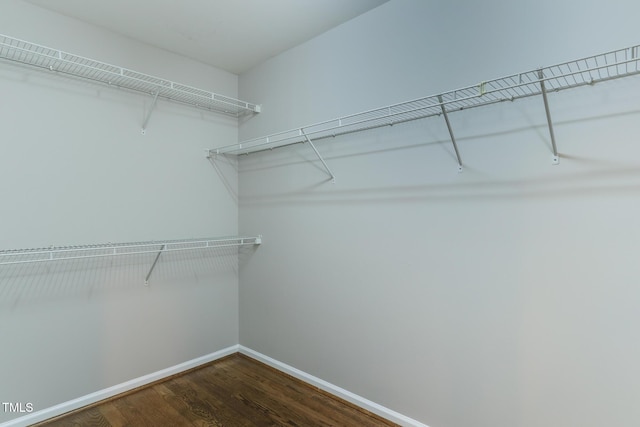 1310 Southgate Dr, Raleigh, NC 27610 - walk in closet featuring dark wood-style flooring
