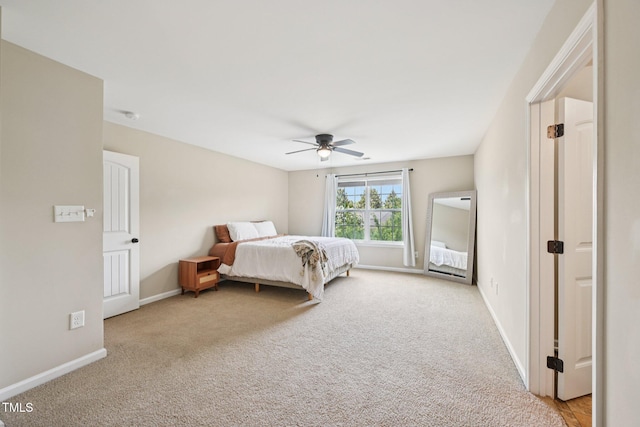 1004 Lake Michael Way, Mebane, NC 27302 - carpeted bedroom with baseboards and ceiling fan