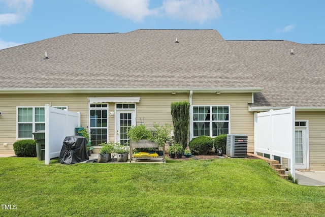 1004 Lake Michael Way, Mebane, NC 27302 - rear view of property with central AC and a shingled roof
