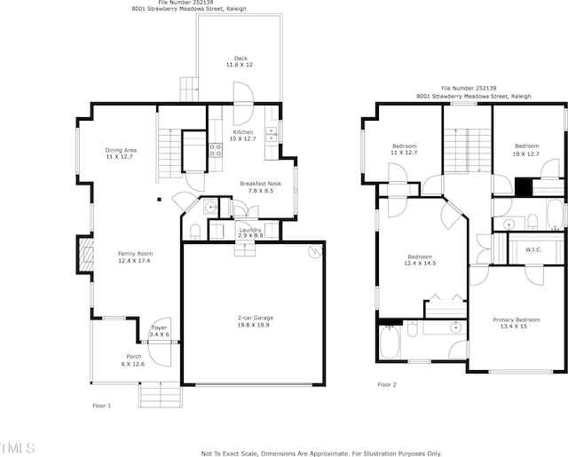 8001 Strawberry Meadows St, Raleigh, NC 27613 - view of room layout