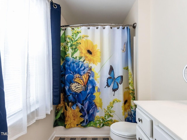 8001 Strawberry Meadows St, Raleigh, NC 27613 - full bath with vanity and curtained shower