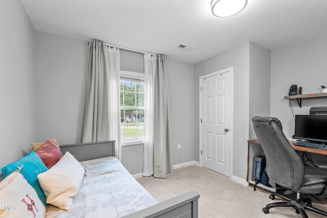 3803 Jonesville Rd, Wake Forest, NC 27587 - bedroom featuring an office area, carpet floors, and baseboards