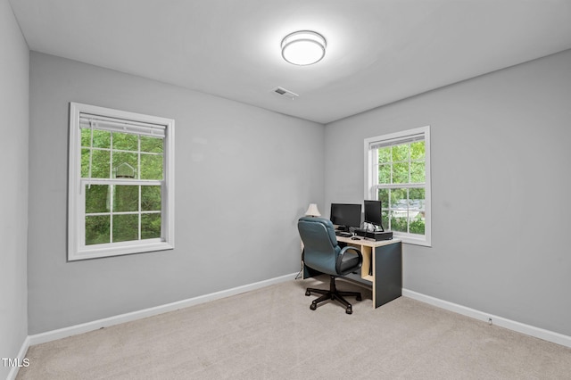 3803 Jonesville Rd, Wake Forest, NC 27587 - office area with baseboards and carpet floors