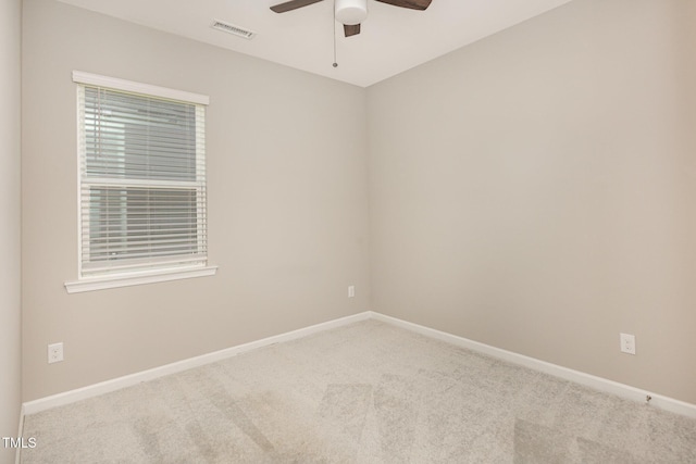 157 Willow Grove Ln, Fuquay Varina, NC 27526 - empty room featuring ceiling fan, carpet flooring, and baseboards