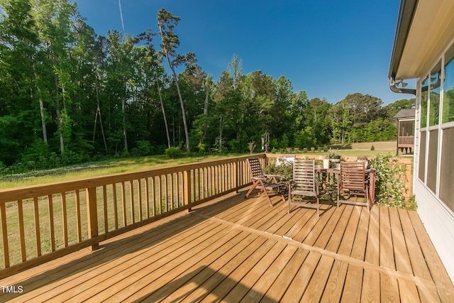 1475 Sierra Glen Cir, Apex, NC 27502 - deck with a lawn