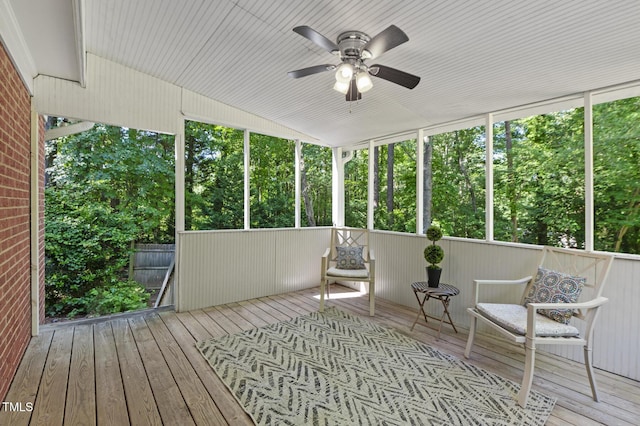 821 Stoneybrook Dr, Sanford, NC 27330 - sunroom / solarium with a ceiling fan