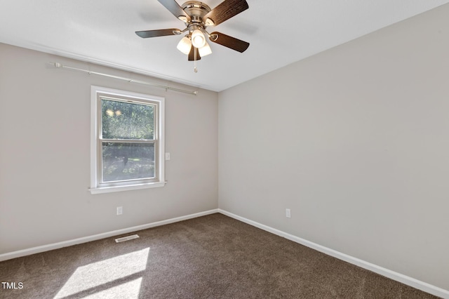 821 Stoneybrook Dr, Sanford, NC 27330 - unfurnished room featuring carpet flooring, baseboards, and ceiling fan