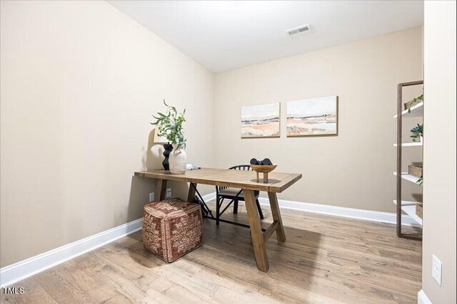 219 Broomgrove Way, Wake Forest, NC 27587 - home office with wood finished floors and baseboards
