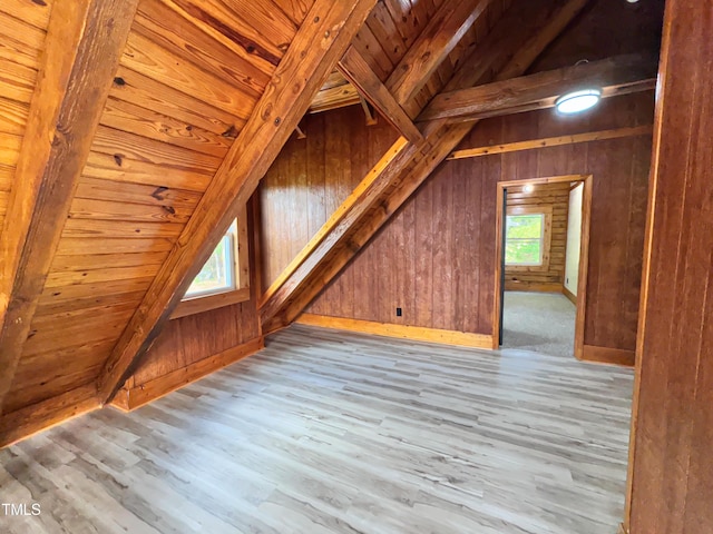 1283 Ennis Rd, Angier, NC 27501 - bonus room with wood finished floors, wood ceiling, and wooden walls