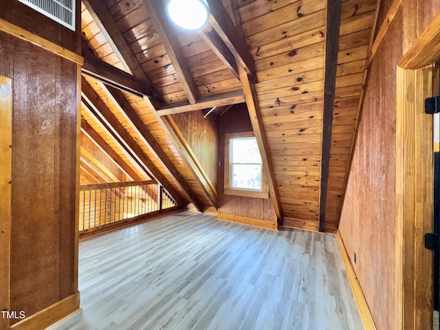 1283 Ennis Rd, Angier, NC 27501 - bonus room with wooden ceiling, wood finished floors, and wooden walls