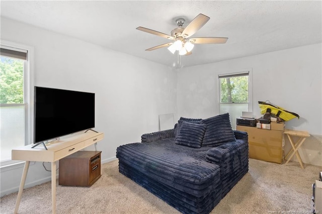 1266 Exeter Ln, Fayetteville, NC 28314 - bedroom featuring carpet flooring and ceiling fan
