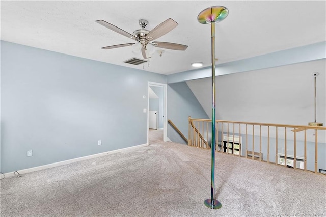1266 Exeter Ln, Fayetteville, NC 28314 - carpeted empty room with ceiling fan and baseboards