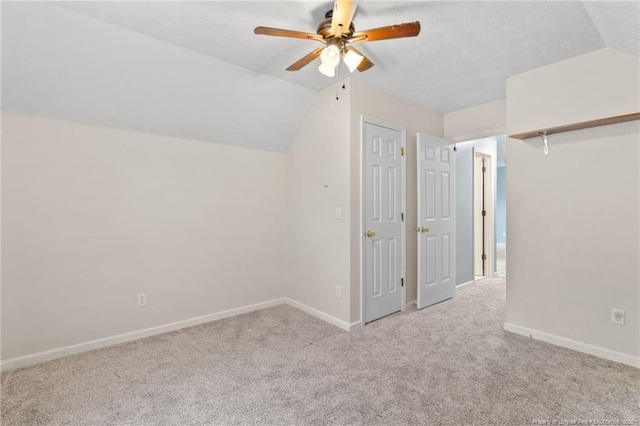 1266 Exeter Ln, Fayetteville, NC 28314 - bonus room featuring lofted ceiling, a ceiling fan, carpet floors, and baseboards