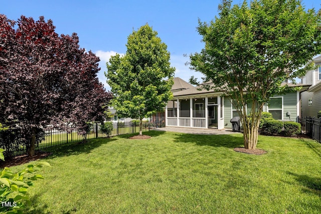 78 Salt Cedar Ln, Chapel Hill, NC 27516 - view of yard featuring a sunroom