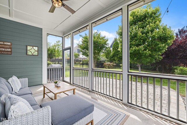 78 Salt Cedar Ln, Chapel Hill, NC 27516 - sunroom / solarium with ceiling fan