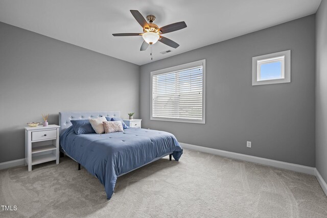 78 Salt Cedar Ln, Chapel Hill, NC 27516 - carpeted bedroom featuring baseboards and ceiling fan
