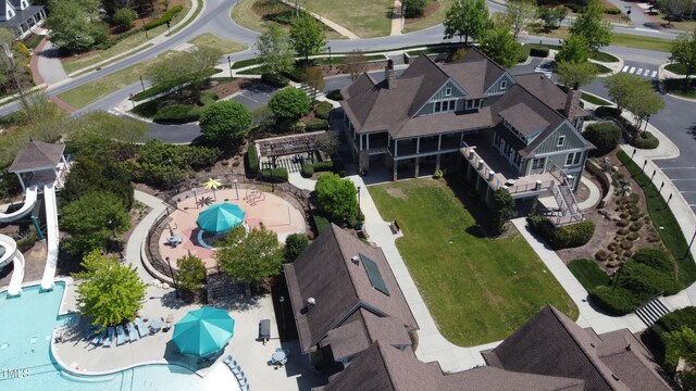 78 Salt Cedar Ln, Chapel Hill, NC 27516 - bird's eye view of a pool area