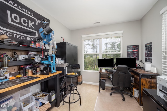 1211 Whispering Oak Ln, Durham, NC 27704 - office area with baseboards