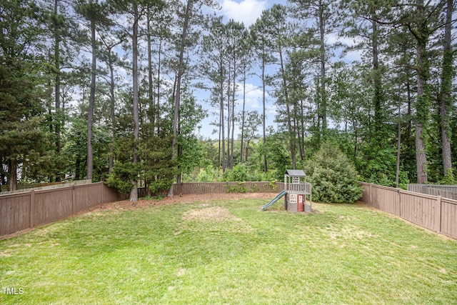 1211 Whispering Oak Ln, Durham, NC 27704 - view of yard with a playground