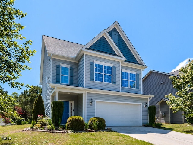 1004 Bridlemine Dr, Fuquay Varina, NC 27526 - view of front of house with a garage and driveway