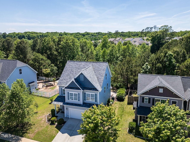 1004 Bridlemine Dr, Fuquay Varina, NC 27526 - view of subject property featuring a forest