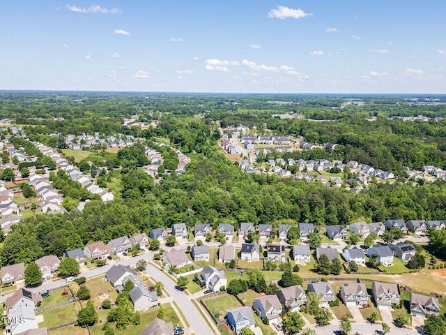 1004 Bridlemine Dr, Fuquay Varina, NC 27526 - aerial view of property and surrounding area featuring nearby suburban area