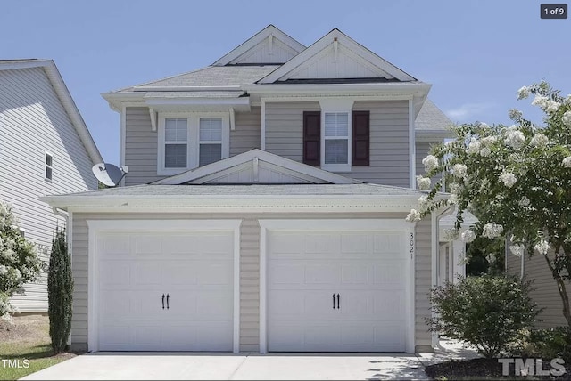 3021 Remington Oaks Cir, Cary, NC 27519 - view of front of property featuring driveway, an attached garage, and a shingled roof