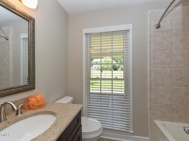 1215 Brookgreen Dr, Cary, NC 27511 - full bathroom with toilet, vanity, and shower / bathtub combination