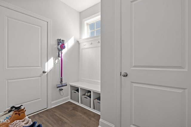 98 Stone Bridge Xing Unit 98, Chapel Hill, NC 27517 - mudroom with dark wood-style flooring and baseboards
