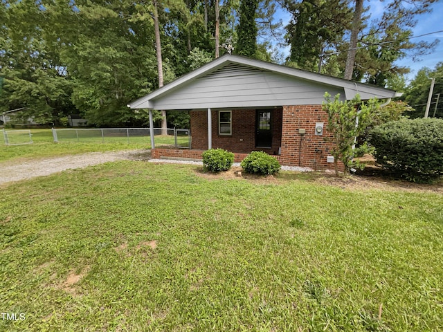 1413 Chamblee Rd, Zebulon, NC 27597 - view of front of home featuring brick siding
