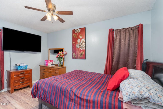 4575 Wendell Blvd, Wendell, NC 27591 - bedroom featuring light wood-style flooring and ceiling fan